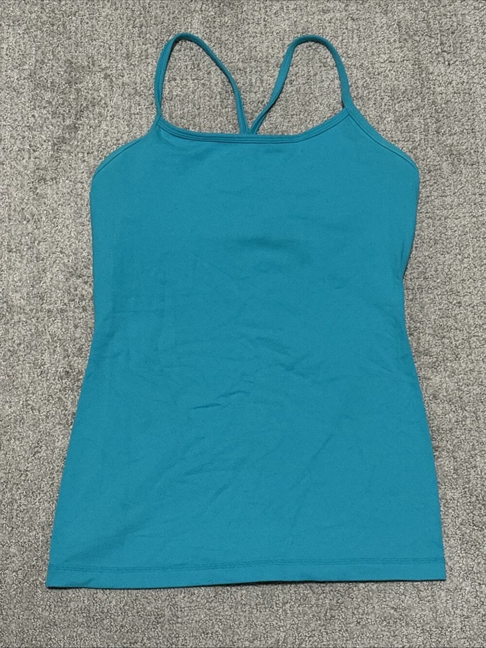 Lululemon Women’s Power Y Tank vibrant teal Size 6